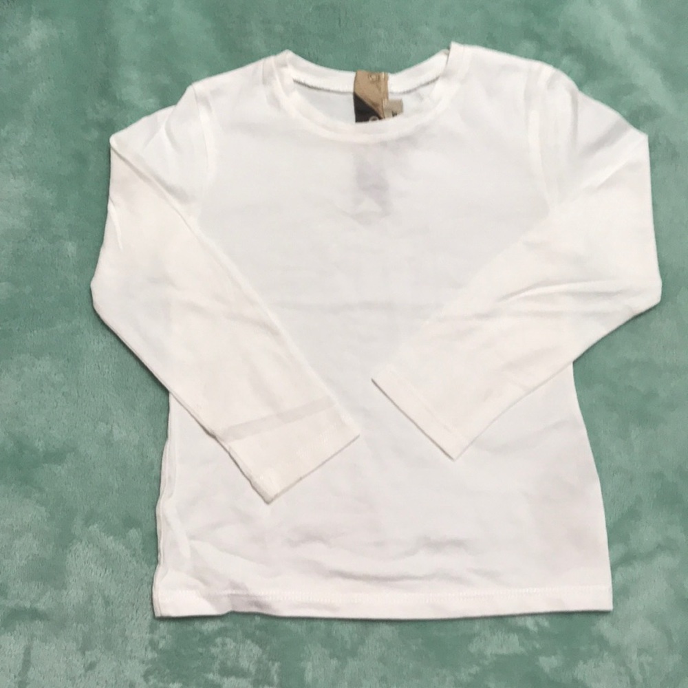 Burberry white long sleeve shirt 3y